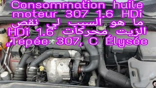 Consommation huile moteur 16 HDi 16V ها هي أسرار نقص الزيت محركات 307206308 16 hdi [upl. by Nauqit]