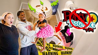 POTTY TRAINING OUR 1 YEAR OLD DAUGHTER BAD IDEA [upl. by Nomsed459]