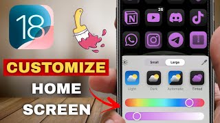 How To Customize your iPhone Home Screen iOS 18 New features [upl. by Hsejar]