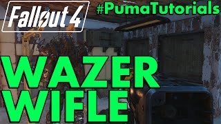 FALLOUT 4 Unique Weapons Guide  How to get the Wazer Wifle Laser Rifle PumaTutorials [upl. by Ahearn]