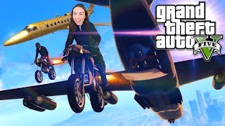 GTA 5 GUNRUNNING DLC  FINAL MISSION w CARGO PLANE amp ROCKET BIKE Gunrunning DLC Update [upl. by Nomzed]