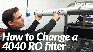 How to Change a 4040 RO Membrane filter  Ionic Systems [upl. by Ignacia]