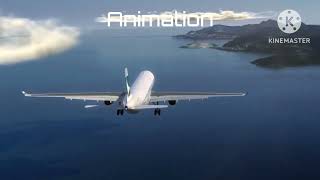 Cathay Pacific 780 Landing Animation vs Real life planecrash [upl. by Lemahs]