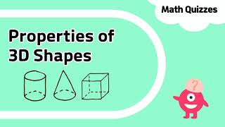 3D Shapes  Faces Edges and Vertices  Geometry Quiz [upl. by Annovad]