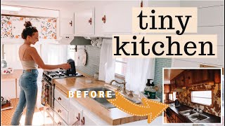 CAMPER KITCHEN TRANSFORMATION tiny kitchen makeover [upl. by Amara568]