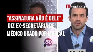 “Assinatura não é dele” diz exsecretária de médico usado por Marçal [upl. by Nate]