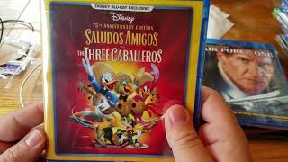 Disneys Saludos AmigosThe Three Caballeros 75th Anniversary Edition Bluray Unboxing [upl. by Ahsikel]