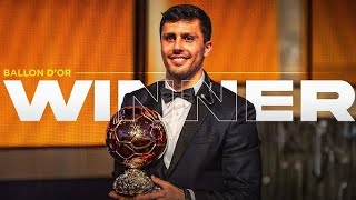 Rodri Ballon dOr 2024 Award  68th Ballon dOr 2024 [upl. by Grantland]