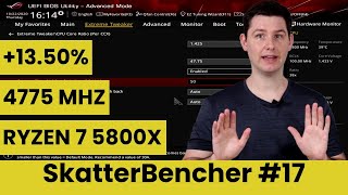 Ryzen 7 5800X Overclocked to 4775 MHz With ASUS Dynamic OC Switching  SkatterBencher 17 [upl. by Sarkaria298]