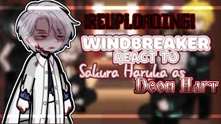 REUPLOADING  «Windbreaker» react to Sakura Haruka as Deon Hart  DESCRIPTION [upl. by Aillil]