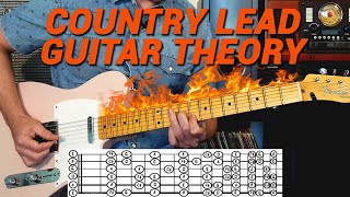 Country Lead Guitar Theory  Understand How to Improvise Country Guitar Solos [upl. by Cinimod803]