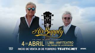 Air Supply Tour quotThe Lost in Love Experiencequot en Lima  2024 [upl. by Nagad]