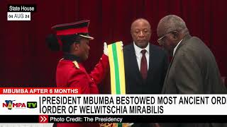 President Mbumba bestowed most ancient order of Welwitschia Mirabilis [upl. by Astera847]