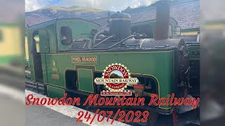 Snowdon Mountain Railway  24th July 2023 [upl. by Meridel434]