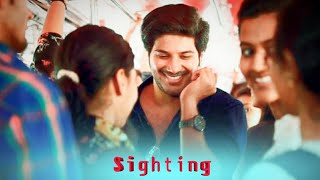 Cute Sighting 😉  Love At First Sight  Dulquer Salmaan Sighting Status [upl. by Snashall934]