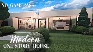 Roblox Bloxburg  No Gamepass Modern OneStory House  Minami Oroi [upl. by Pepi]