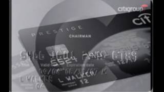 Citigroup Black Chairman Card [upl. by Enedan]