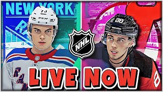 New York Rangers Vs New Jersey Devils Live NHL Preseason Watch Party and Play by Play [upl. by Anelegna]