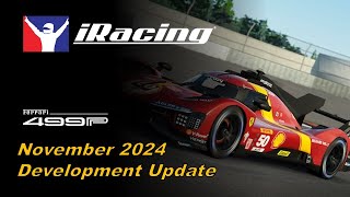 iRacing Dev Update Nov 2024  Der Ferrari 499P kommt und mehr [upl. by Htebazile]