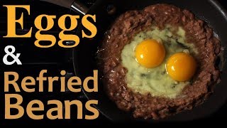 Eggs amp Refried Beans  Quick amp Easy Recipe [upl. by Lodi98]