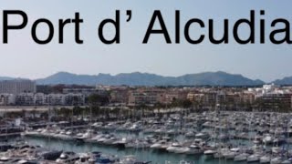 Alcudia port and drone walk and its busy July 2023 [upl. by Brietta981]