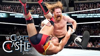 Sami Zayn vs Chad Gable – Intercontinental Championship Match Clash at the Castle 2024 highlights [upl. by Nniw]