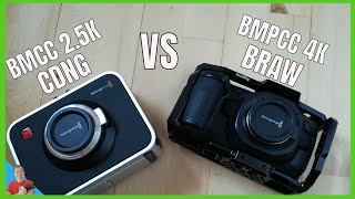 BMCCCDNG vs BMPCC 4KBRAW followup video [upl. by Carrnan]