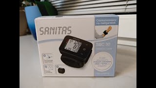 Digital Wrist Blood Pressure SANITAS SBC 30  Ciśnieniomierz na nadgarstek Вимірювачкровяноготиску [upl. by Angadreme]