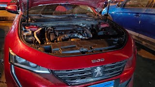 Peugeot 508 cabin air filter replacement طريقه تغيير فلتر تكييف بيجو 508 [upl. by Joktan]