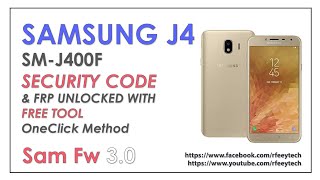 Samsung J4 SMJ400F FRP Bypass in Update Security with Free Tool  Samfirm Tool  R Feey Tested [upl. by Siesser]