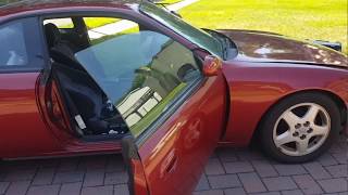 92 Nissan 240 SX Windshield reinstall  Windshield replacement [upl. by Annahael]