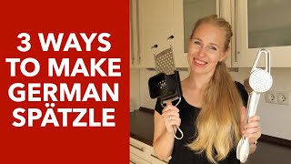 3 Ways To Make German Spaetzle  Spaetzle Makers Overview [upl. by Ruhtua]