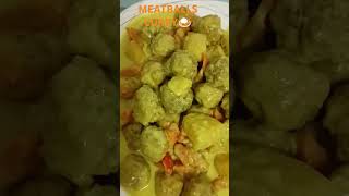 MEATBALLS CURRYfyp fypシ゚viral 1millonsview 1millionslikes cookingfood food kabuhi [upl. by Esdnyl389]