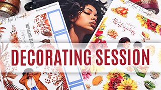 DECORATING SESSION Lets Finish November DIY Planner Plan With Me [upl. by Baoj]