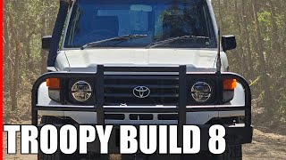 Installing 7 inch LED headlights Better Than Halogen  HZJ78 Build Ep8 [upl. by Tterab]