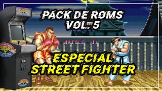 Pack de Roms Vol 5  Especial STREET FIGHTER  Final Burn Neo RetroArch  Arcade [upl. by Aonehc]