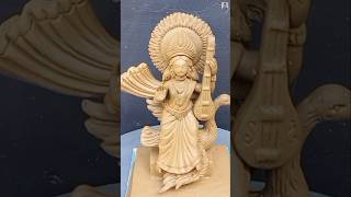 How to Make a Small Clay Saraswati Idol  Short Video saraswatiidol saraswati saraswatipuja art [upl. by Bennir370]