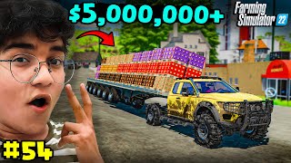 Making 5 Million Dollar With Own Products  Farming Simulator 22 Gameplay Hindi 54 [upl. by Ehman754]