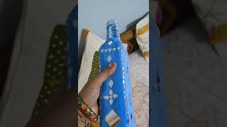 Mosaic art in bottle bestoutofwaste mosaicartwork diwalispecial [upl. by Nillad201]