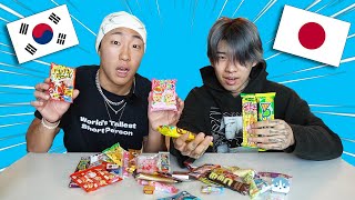 Koreans Try Japanese Snacks [upl. by Maiocco53]