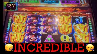 INCREDIBLE 🥳 BULL RUSH SLOT MACHINE 🎰 POKIE WINS [upl. by Aihsenal]