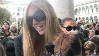 Intervista a Chiara Ferragni The Blonde Salad  Missoni SpringSummer 2011 [upl. by Engud188]