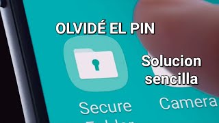 Carpeta Segura Olvidé el pin nueva solucion [upl. by Cutcliffe374]