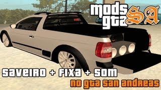 GTASA  Vw Saveiro G5 Cabine Simples  Fixa  Som [upl. by Krista]