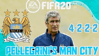 Recreate Manuel Pellegrinis Manchester City Tactics In FIFA 20 [upl. by Lucine]