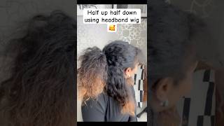 Different Ways to wear headband wig 🤩 hairtutorial shortvideo diy [upl. by Aicenod]