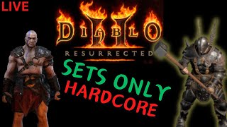 Diablo 2 Resurrected  Hardcore Set Items Only Challenge  First Item tonight [upl. by Azitram]