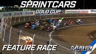 Sprintcars  Gold Cup  Perth Motorplex  1st Apr 2023  ClayPerView Highlights [upl. by Catha]