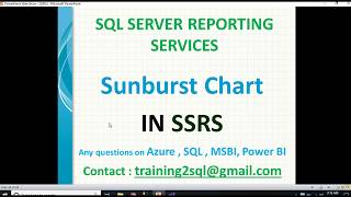 Sunburst Chart in SSRS  SSRS Sun burst chart [upl. by Astto]