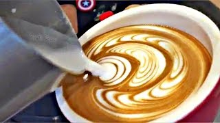 Barista Latte Art Training Compilation  Very Satisfying [upl. by Ynnel294]